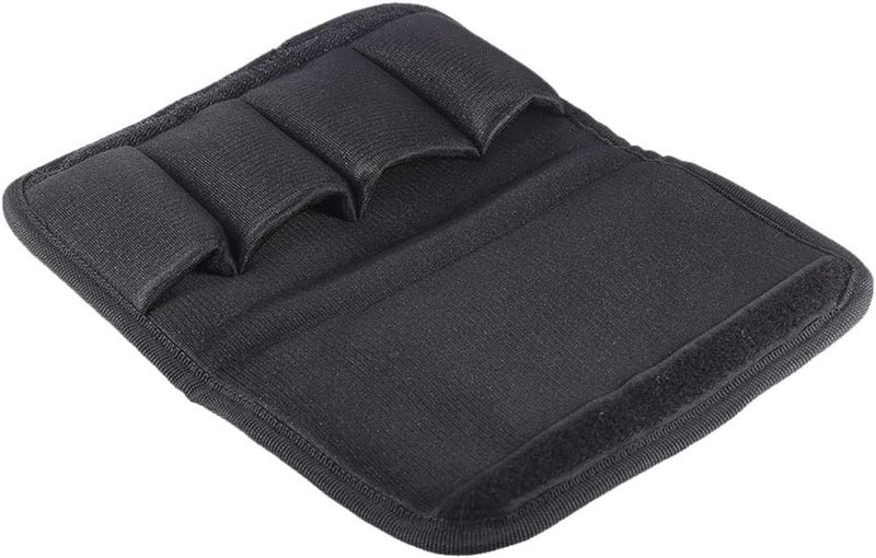 QXBER Durable Trombone Euphonium Trumpet Mouthpiece Pouch Bag with 4 Soft Compartments Black - Image 2